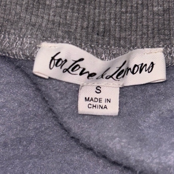 For love and lemons Alex crewneck sweatshirt SIZE SMALL - Picture 6 of 8